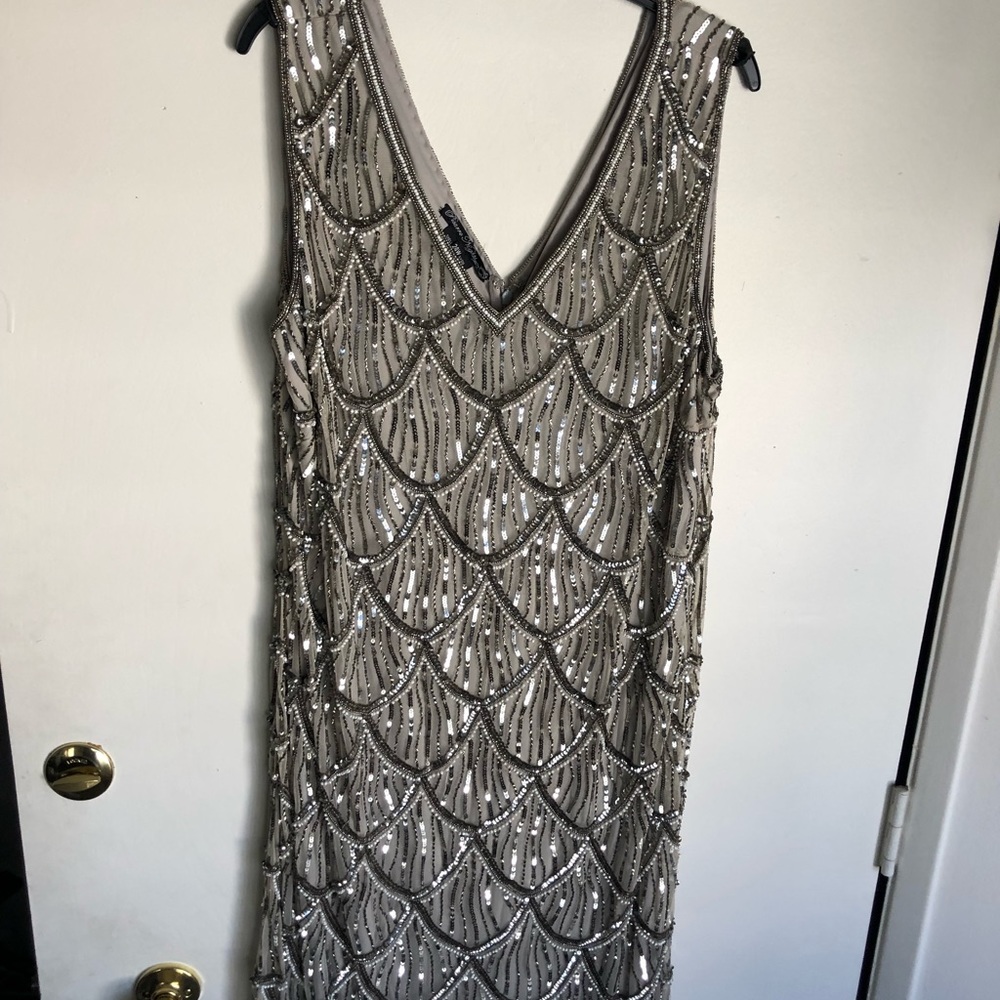Beaded evening gown